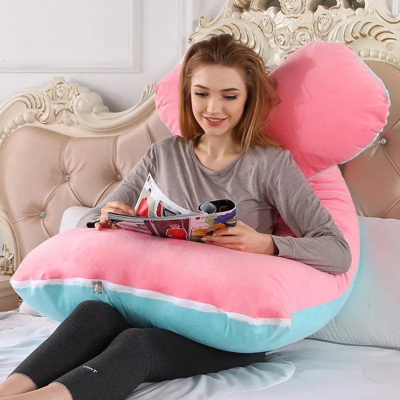 U-Shaped Maternity Pregnancy Pillow – Full Body Support for Sleep & Breastfeeding