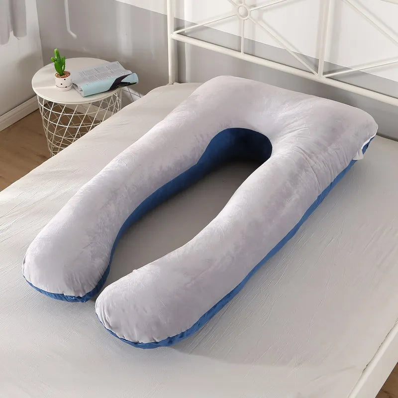 U-Shaped Maternity Pregnancy Pillow – Full Body Support for Sleep & Breastfeeding
