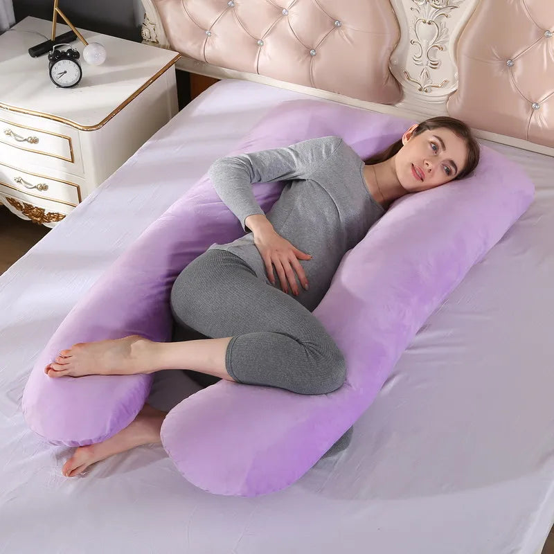 U-Shaped Maternity Pregnancy Pillow – Full Body Support for Sleep & Breastfeeding