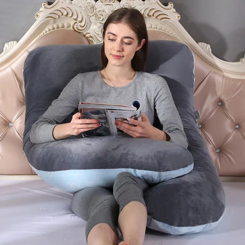U-Shaped Maternity Pregnancy Pillow – Full Body Support for Sleep & Breastfeeding