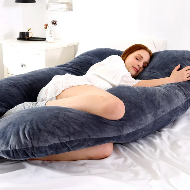 U-Shaped Maternity Pregnancy Pillow – Full Body Support for Sleep & Breastfeeding