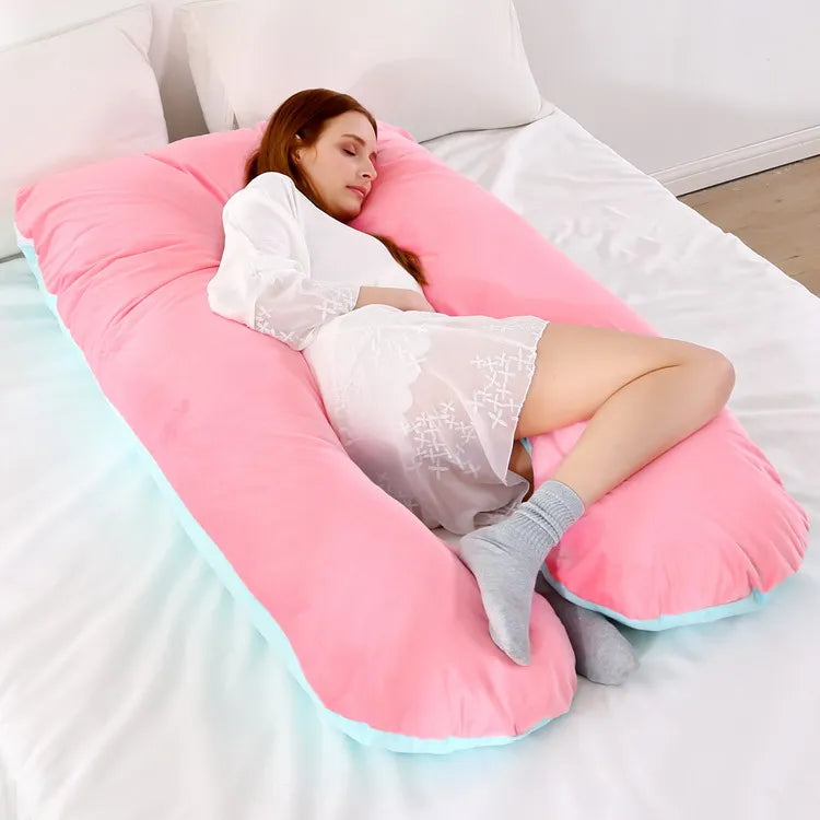 U-Shaped Maternity Pregnancy Pillow – Full Body Support for Sleep & Breastfeeding