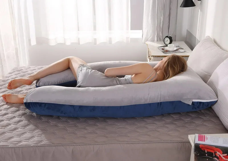U-Shaped Maternity Pregnancy Pillow – Full Body Support for Sleep & Breastfeeding