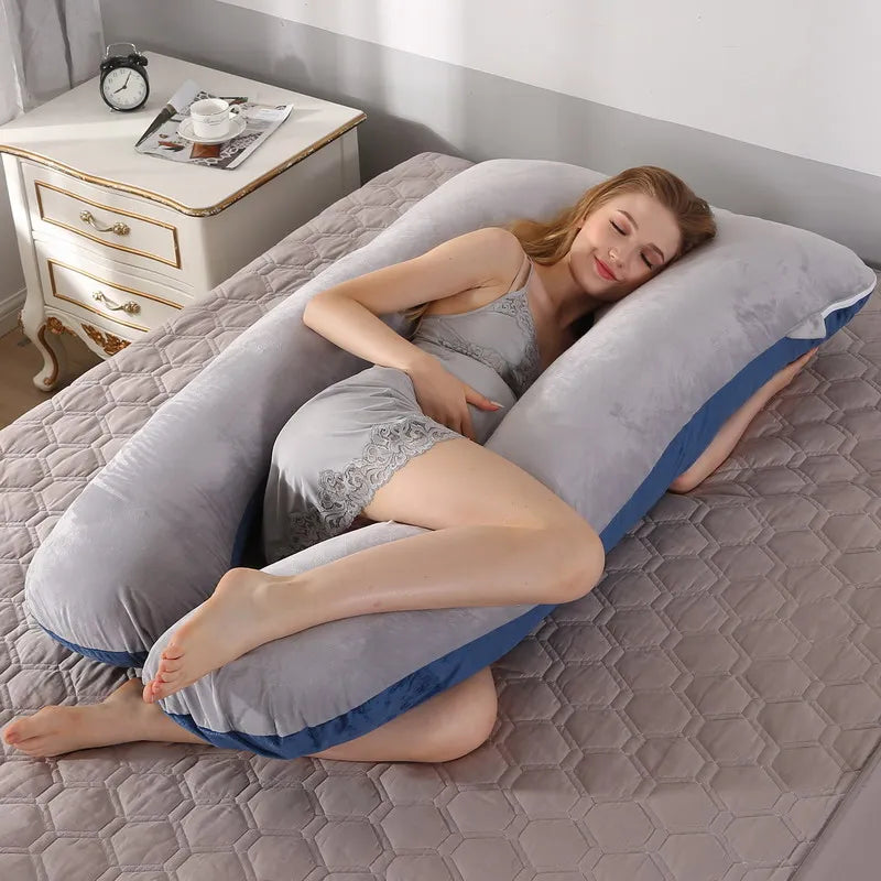 U-Shaped Maternity Pregnancy Pillow – Full Body Support for Sleep & Breastfeeding