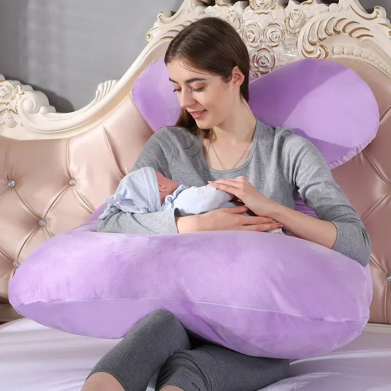 U-Shaped Maternity Pregnancy Pillow – Full Body Support for Sleep & Breastfeeding