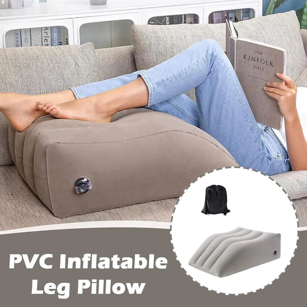 Leg lift cushion for pain relief – provides comfortable support to reduce swelling, varicose veins, and improve circulation during recovery