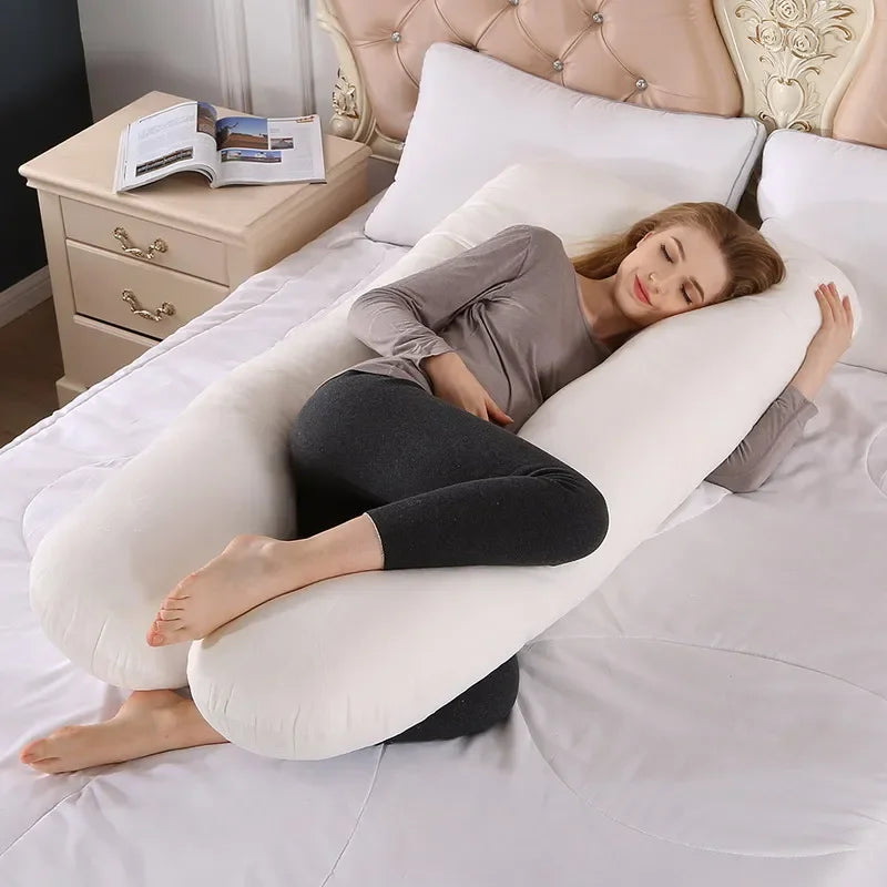 U-Shaped Maternity Pregnancy Pillow – Full Body Support for Sleep & Breastfeeding