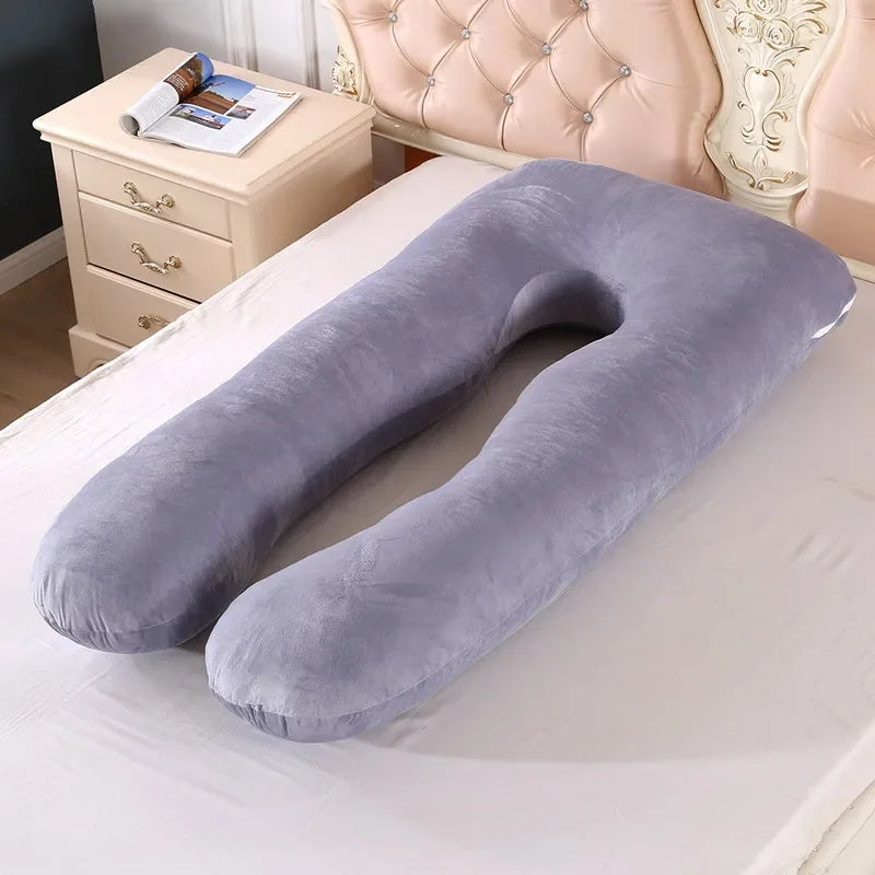 U-Shaped Maternity Pregnancy Pillow – Full Body Support for Sleep & Breastfeeding