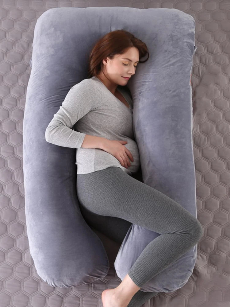 U-Shaped Maternity Pregnancy Pillow – Full Body Support for Sleep & Breastfeeding