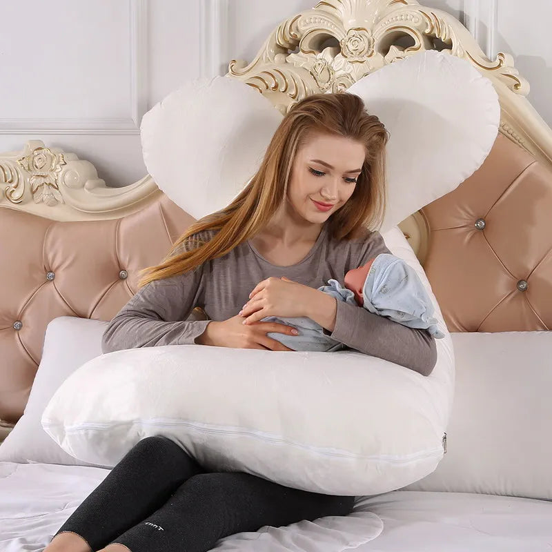 U-Shaped Maternity Pregnancy Pillow – Full Body Support for Sleep & Breastfeeding